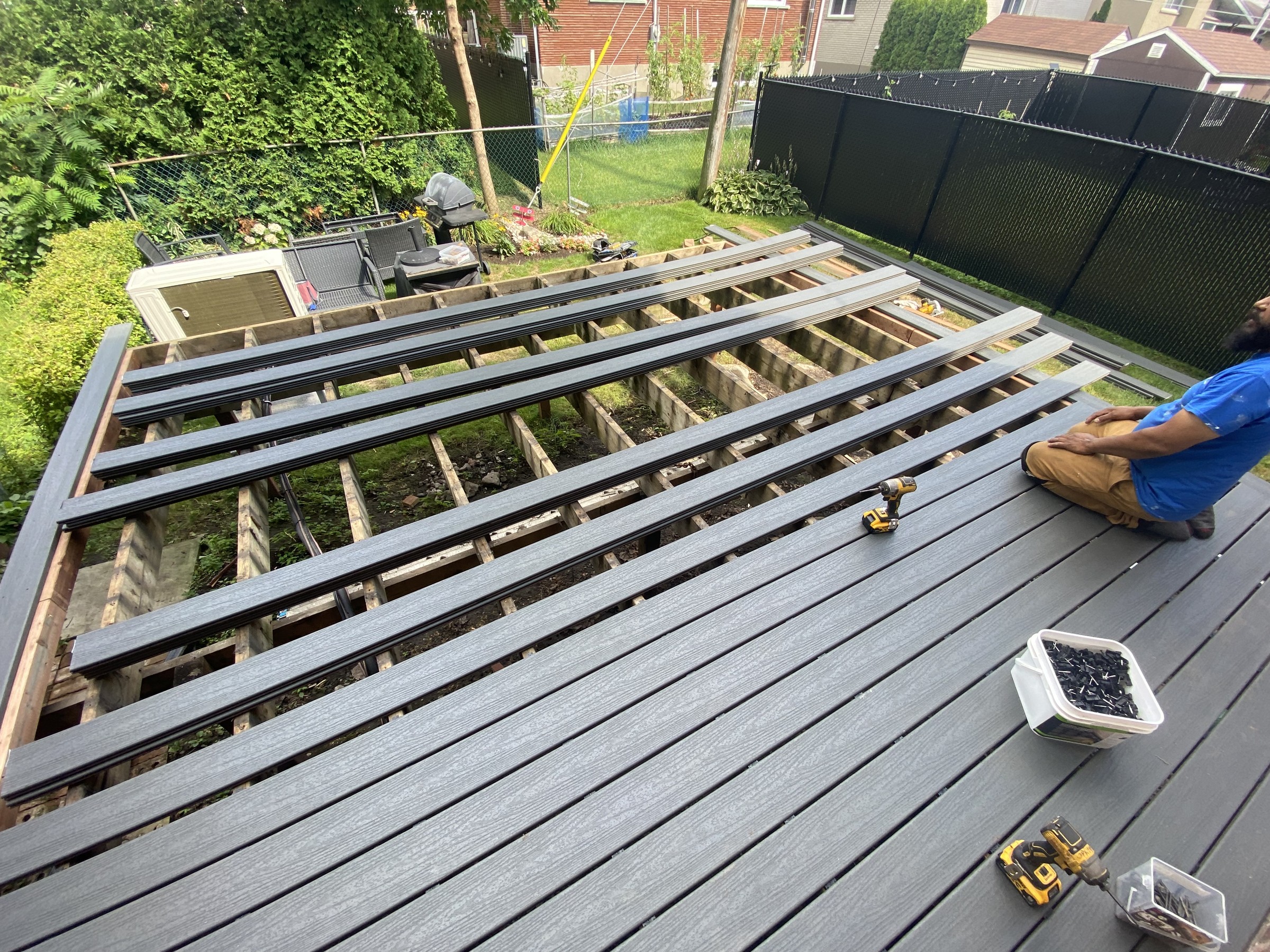 Construction de terrasses